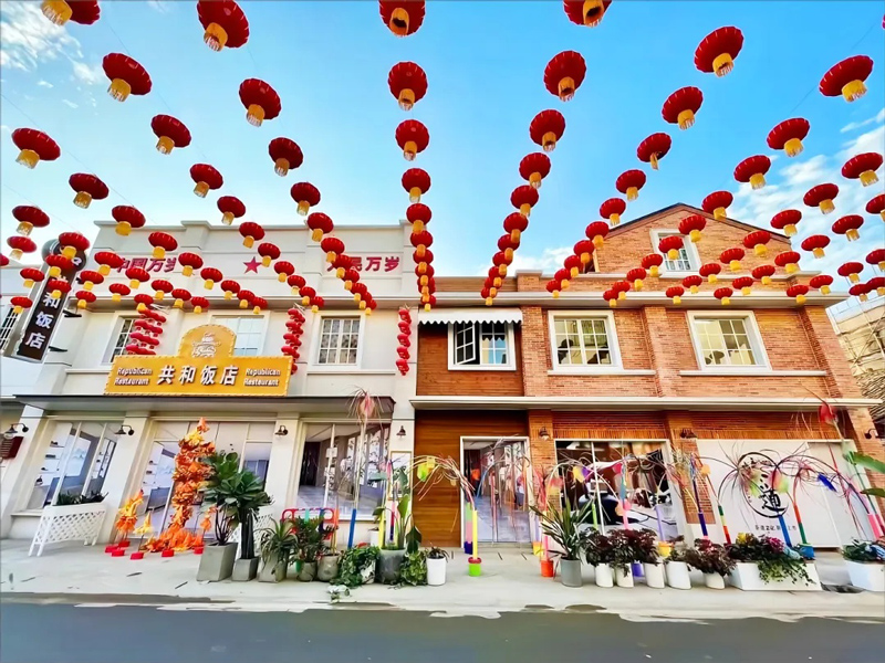 龙潭墟修缮后的沿街建筑,全域土地综合整治,国土生态修复保护,国土空间规划 龙潭墟修缮后的沿街建筑,全域土地综合整治,国土生态修复保护,国土空间规划